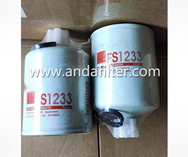 High Quality Fuel Water Separator Filter For Fleetguard FS1233